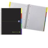 Bloc Espiral Estándar Liso 100H 90g | Oxford | Cartón | Formato Estándar | Pack 5 Unidades